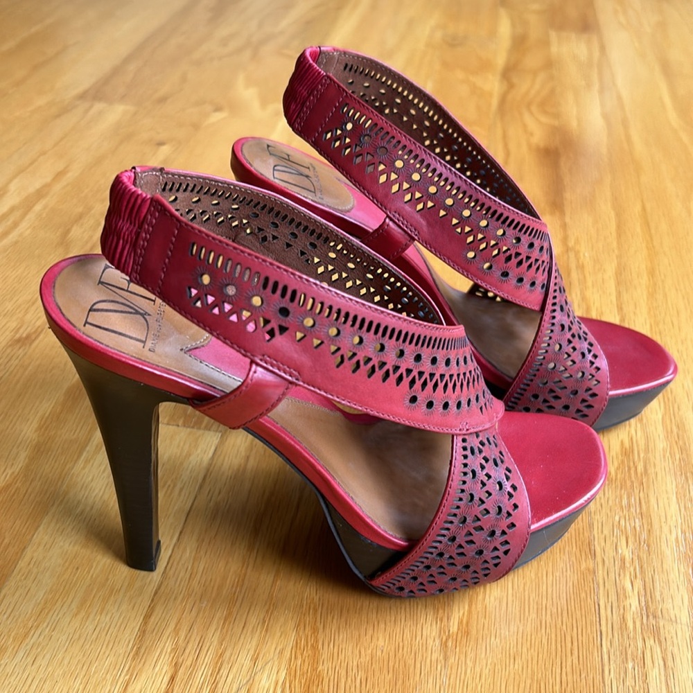 Diane von Furstenberg red high heels